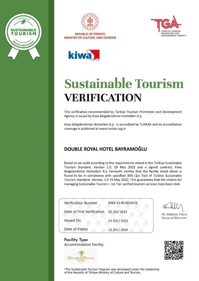 Double Royal Hotel Kocaeli Zewnętrze zdjęcie